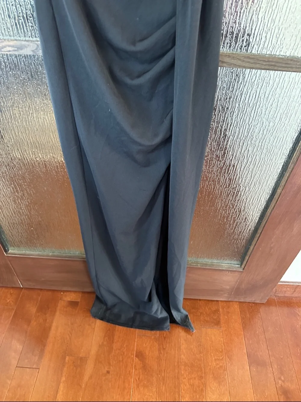 Katie May Elegant Black Strapless Satin Evening Gown Taylor Gown in Black size S - Picture 7 of 10